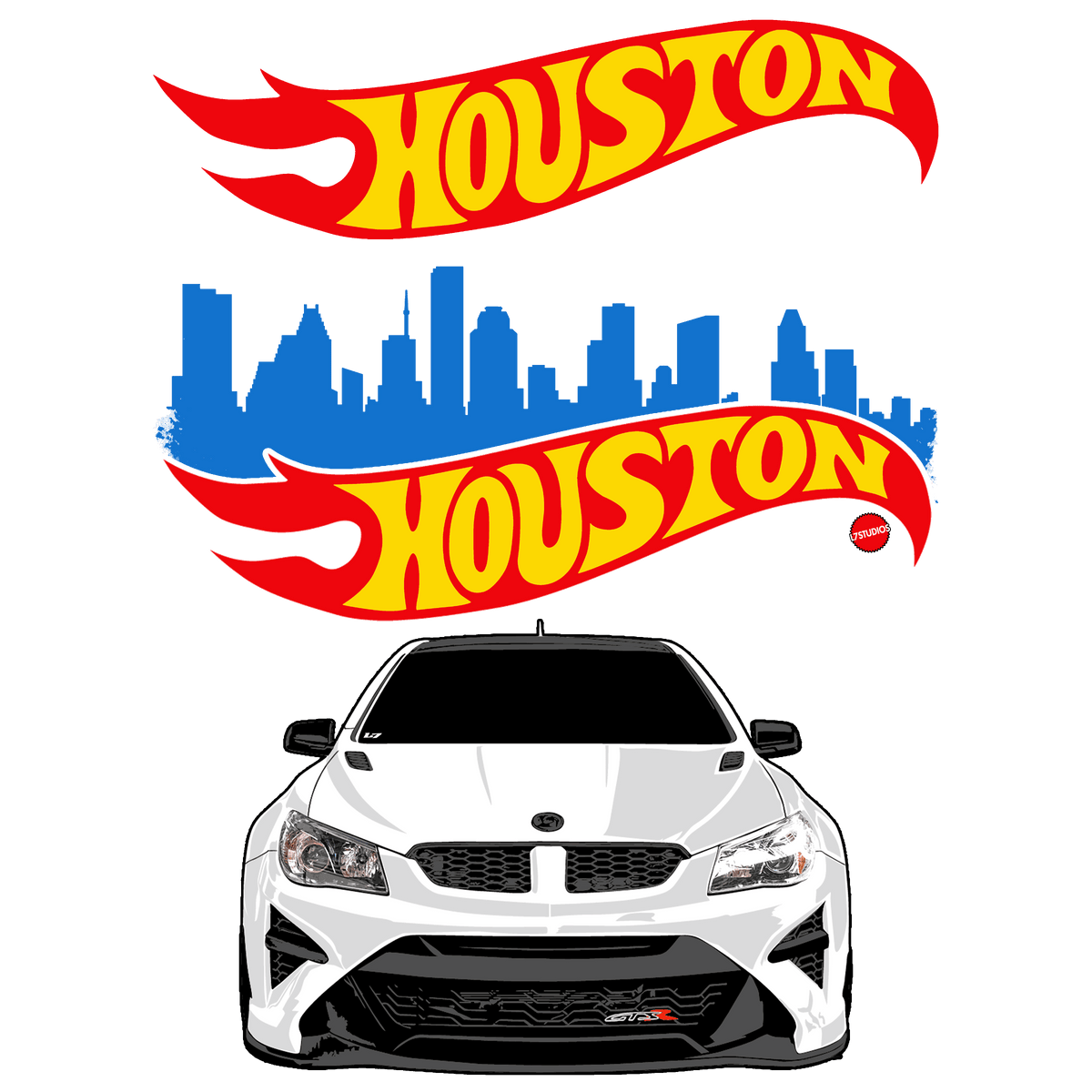 HOUSTON HOT WHEELS T-SHIRT